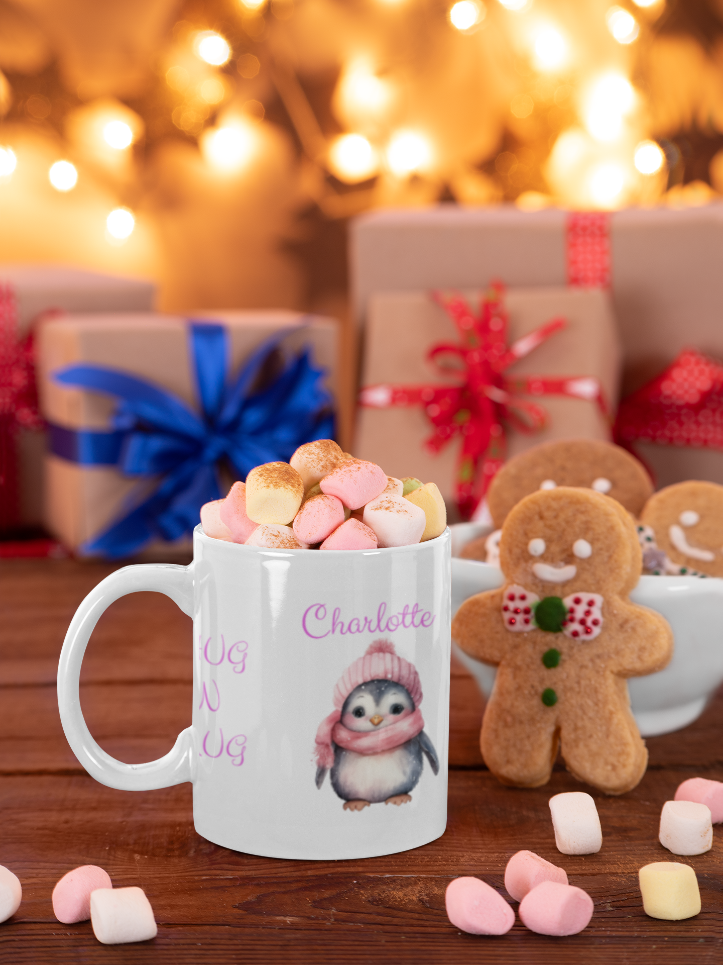 Personalised Christmas Mug Coaster PIBL