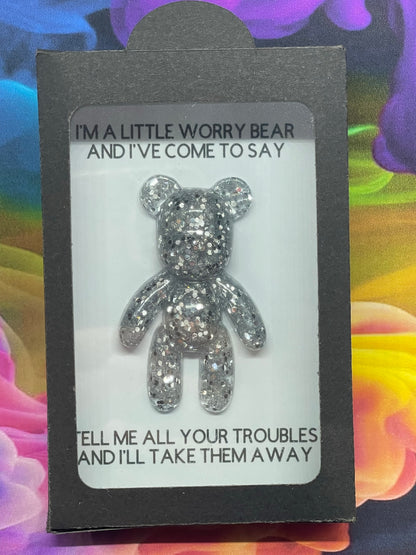 Handmade Resin Worry Bear