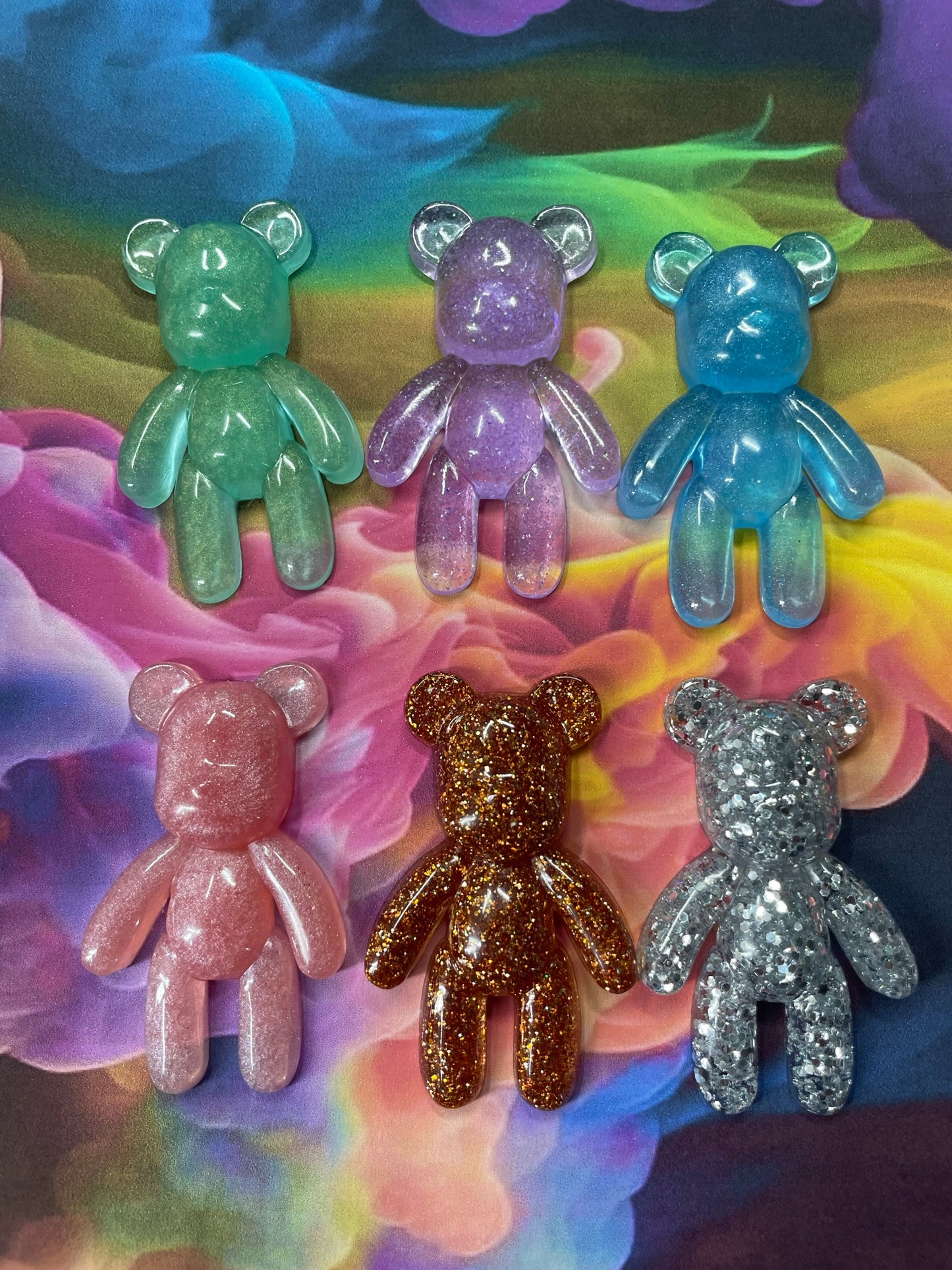 Handmade Resin Worry Bear