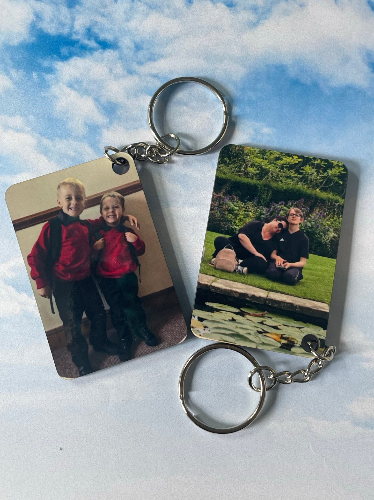 Custom Photo Rectangle key Ring