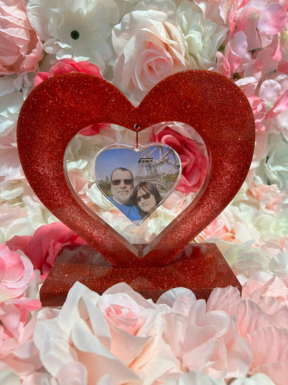 Resin Photo Heart