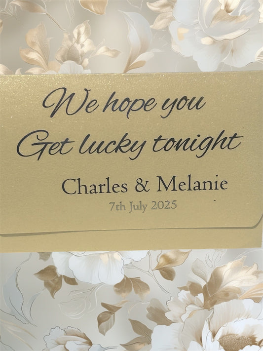 Lottery Scratch card holders/Wedding favours