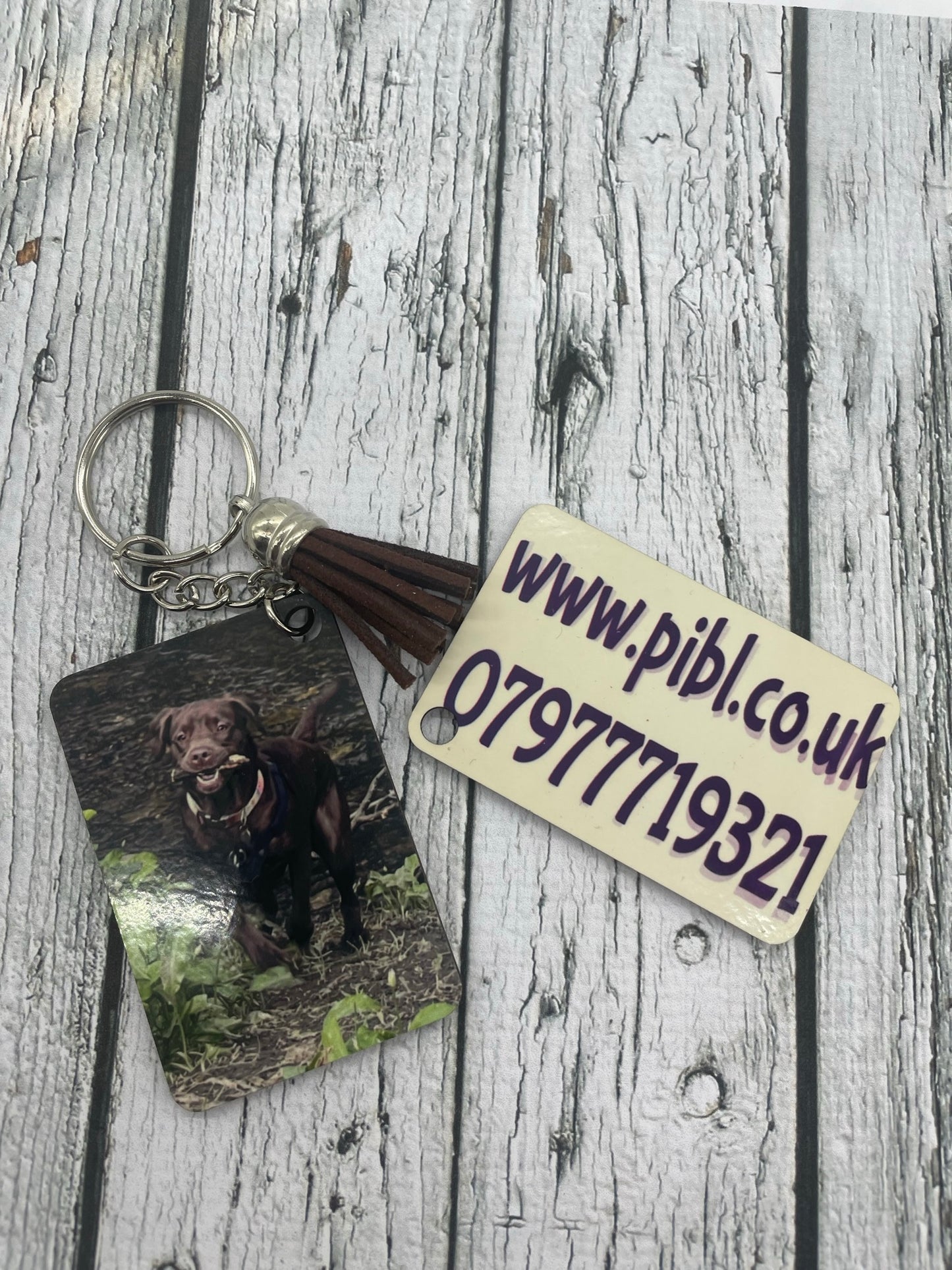 Custom Photo Rectangle key Ring