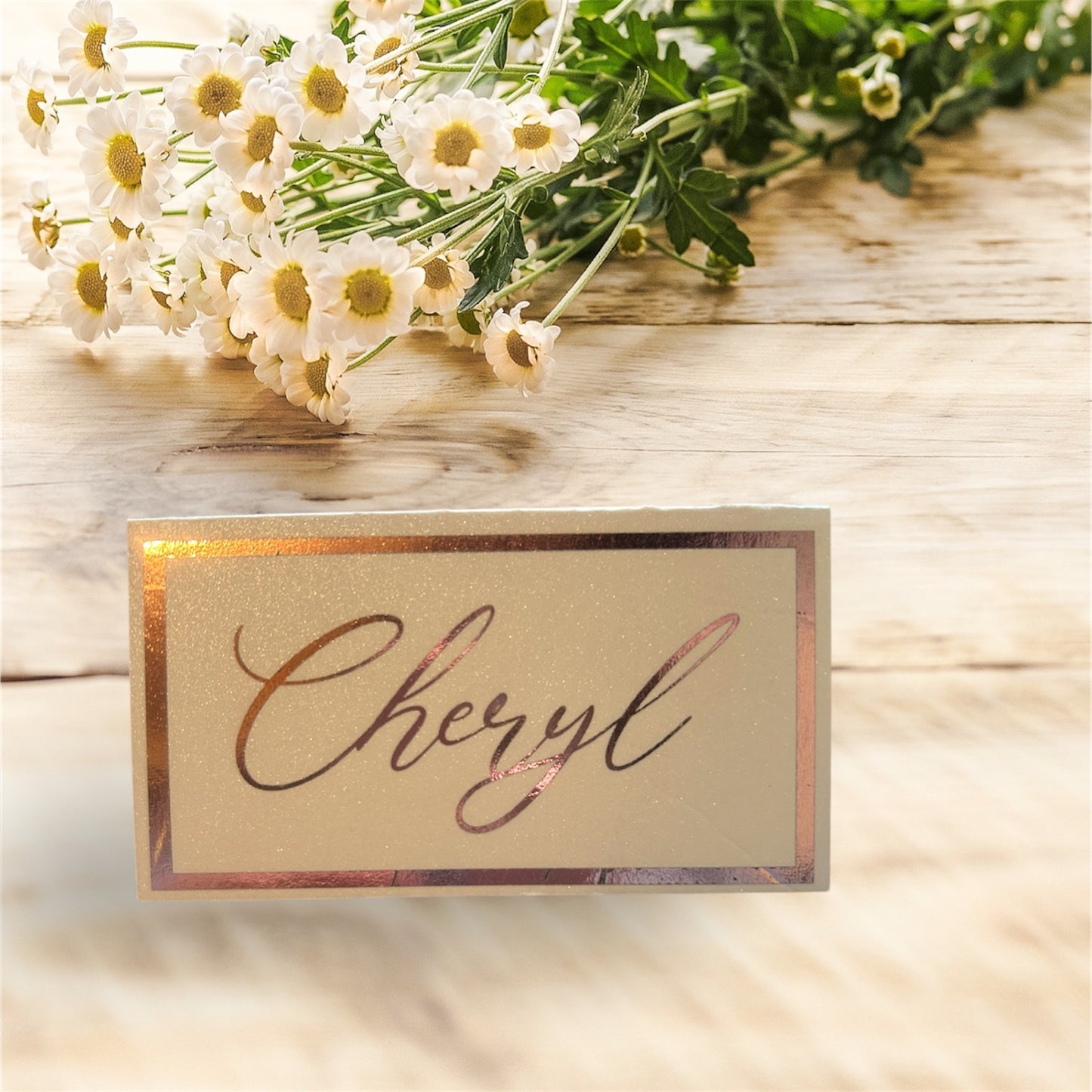 Foiled Wedding/Party place cards