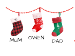 Family personalised Stocking Bauble