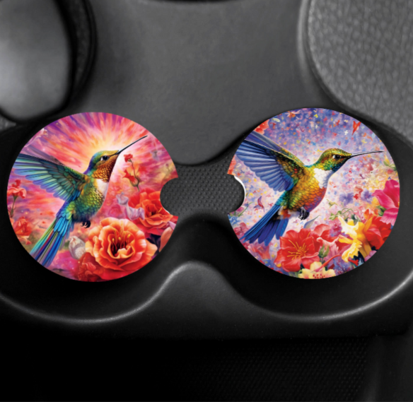 Car Coasters ( Dragonfly/Hummingbird)