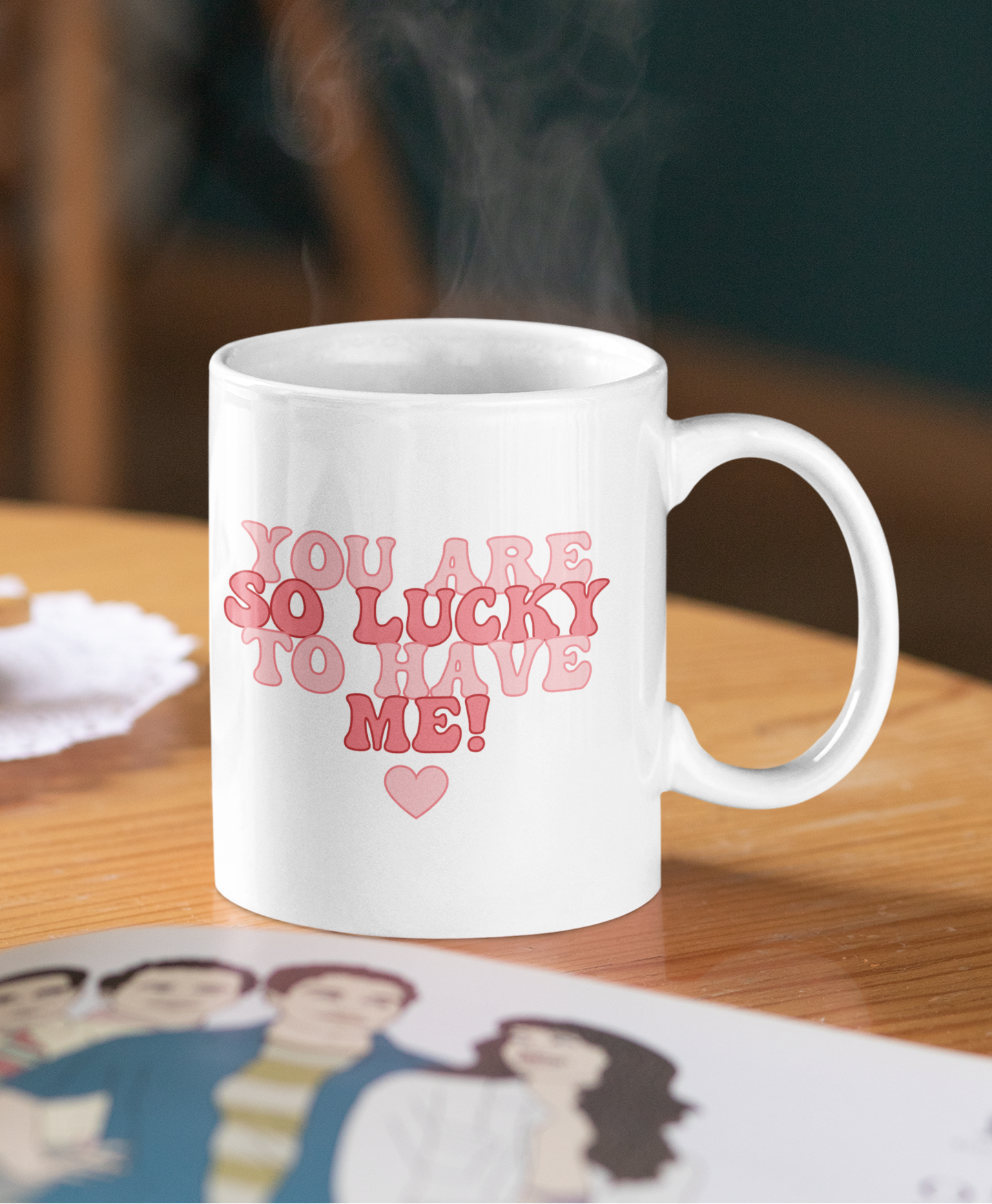 Slogan Retro Valentines Mugs