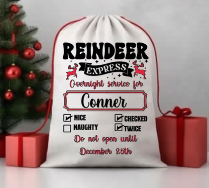 Large Personalised Christmas Sack