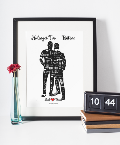 Wedding Personalised Word Prints