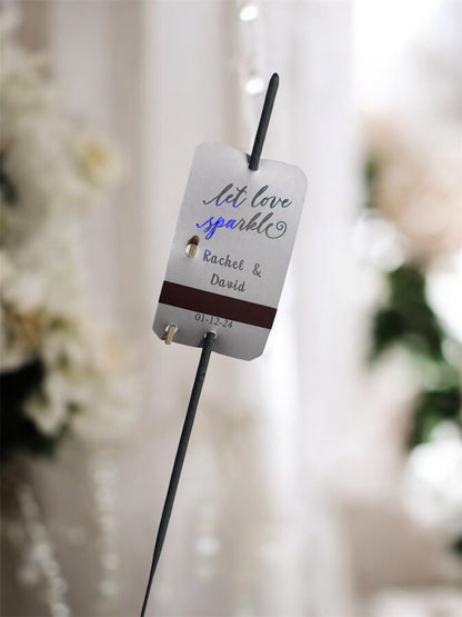 Celebration sparkler tags