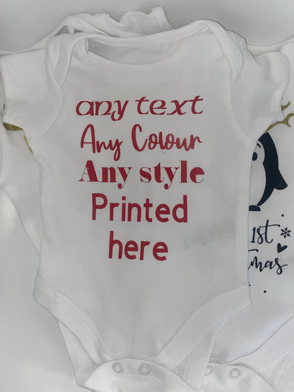 Slogan Baby Vest