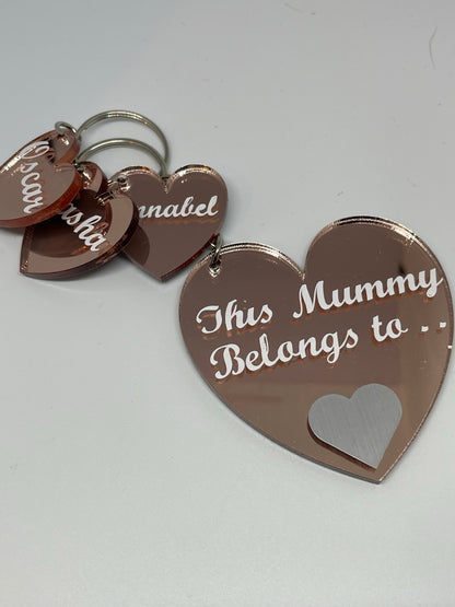 Heart Family Keyring