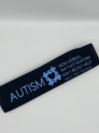 Medical awareness seat belt cover