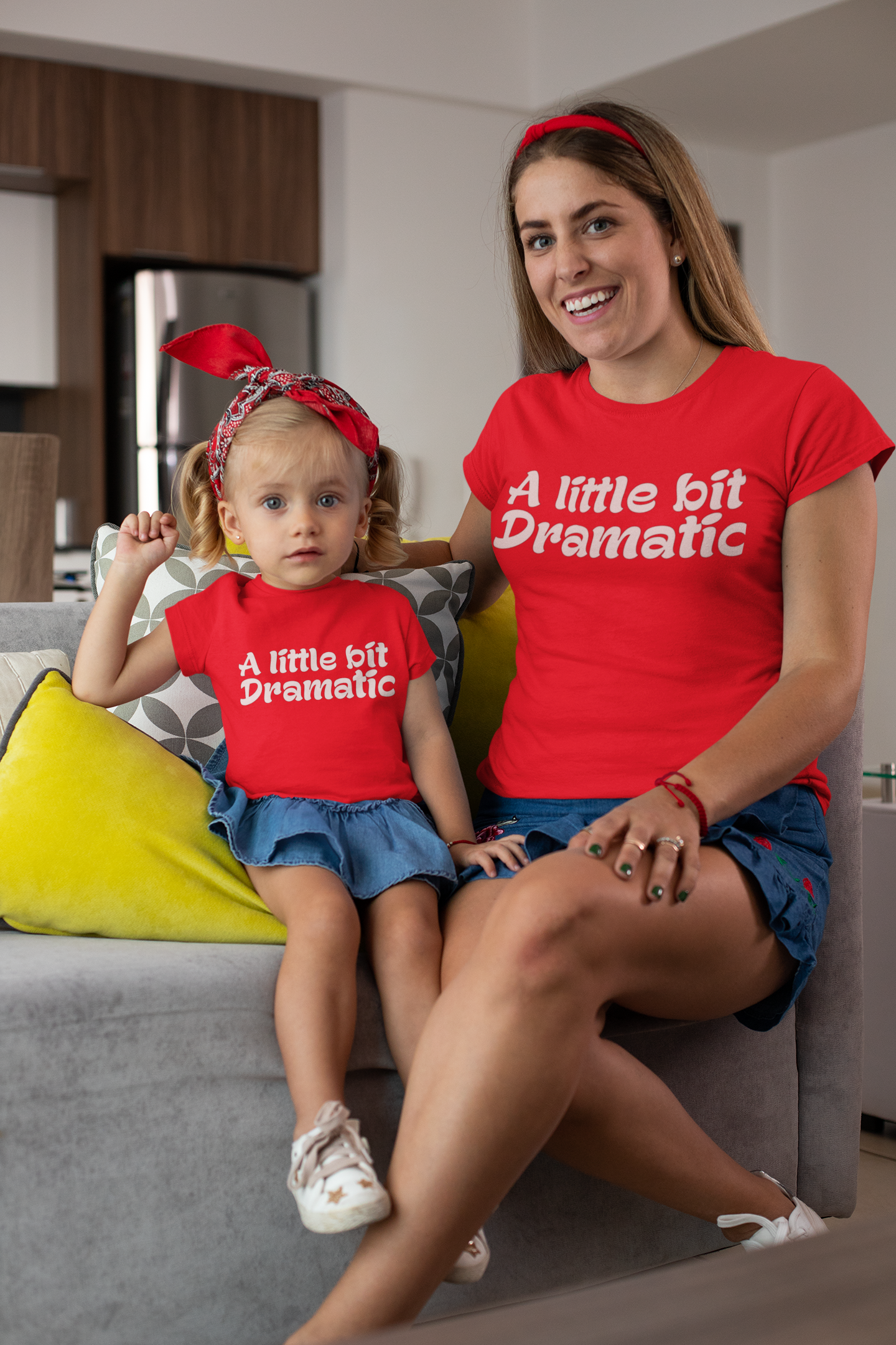 Mum and Daughter Matching T shirts .....Dramatic